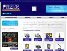 Tablet Screenshot of fusionsystemsgroup.com